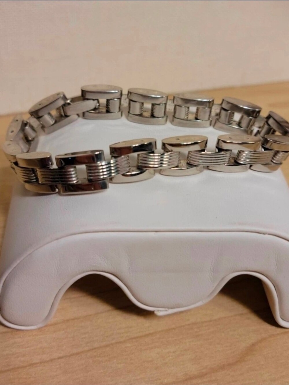 Vintage Men's Stainless Steel H-link Bracelet